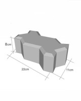 Piso Intertravado 8 cm - 16 Faces