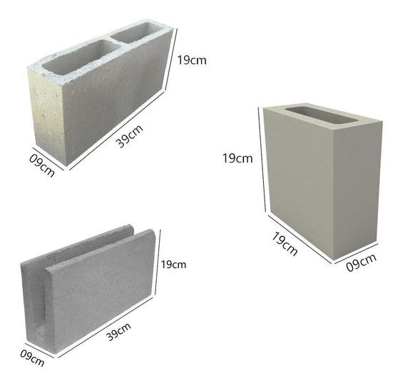 Blocos de Concreto 09x19x39